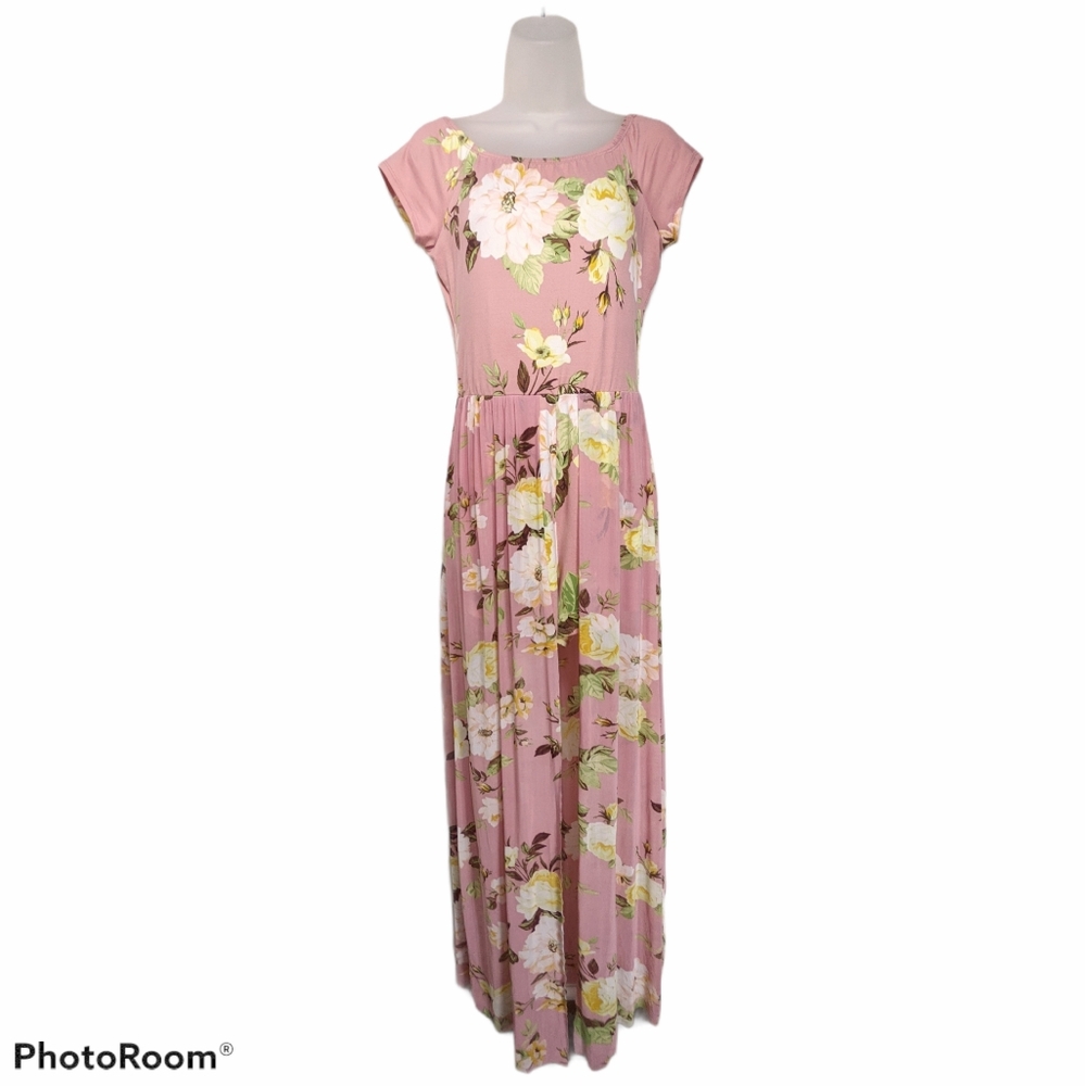Skirted Romper Bebop Shorts Stretch Floral Pink Medium
